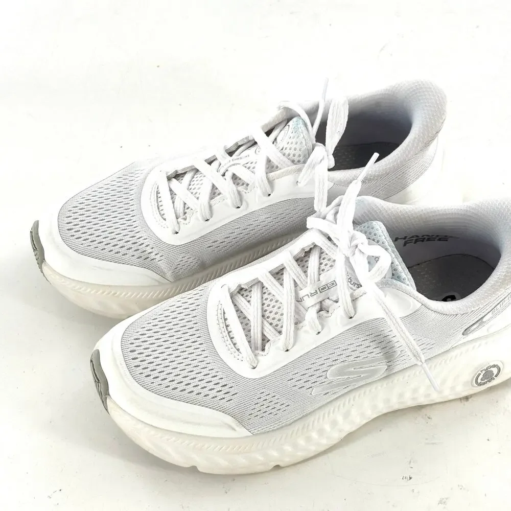 Skechers Hands Free Slip-ins Sneakers 6.5 White Walking Summits Slip On Comfort